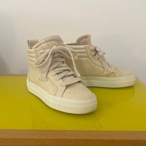 Helmut Lang Leather Hightop Sneakers